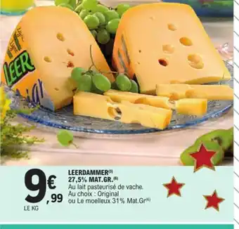 E.Leclerc Leerdammer 27,5%Mat Gr offre
