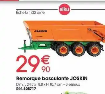 Remorque basculante joskin
