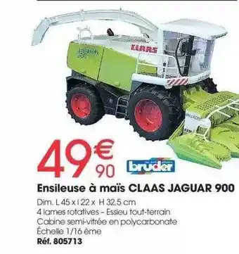 Ensileuse à maïs claas jaguar 900 bruder