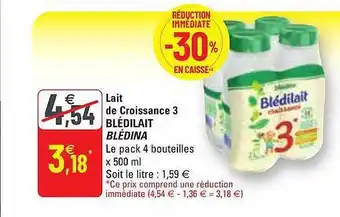 G20 Lait de croissance 3 blédilait blédina offre