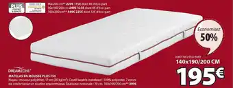JYSK Dreamzone matelas en mousse plus f50 offre