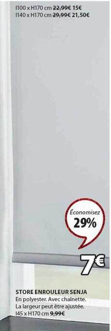 JYSK Store enrouleur senja offre