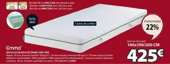 JYSK Matelas en mousse emma one firm offre