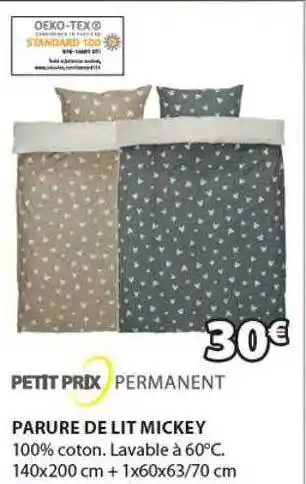 JYSK Parure de lit mickey offre
