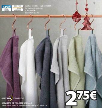 JYSK Serviette de toilette uppsala offre