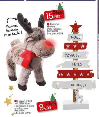 Kandy Renne, sapin led offre