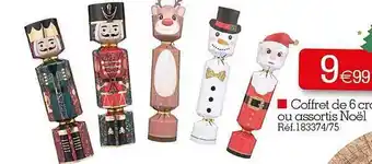 Kandy Coffret de 6 crochet ou assortis noël offre