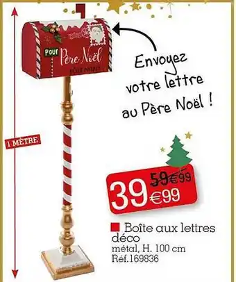 Kandy Boîte aux lettres déco offre