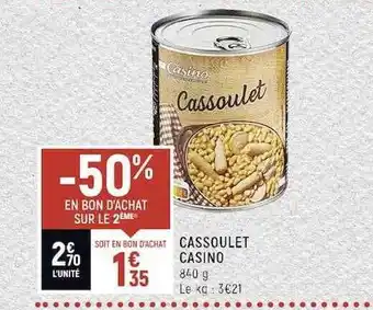 Casino Shop Cassoulet casino offre