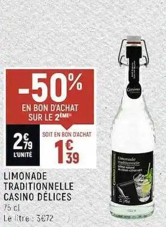 Casino Shop Limonade traditionnelle casino délices offre