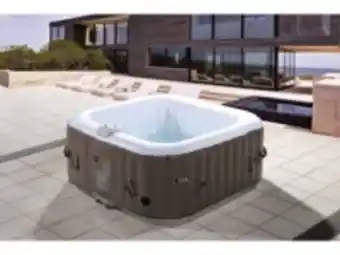 E.Leclerc Brico Spa gonflable monac en pvc - 4 places - taupe/creme offre