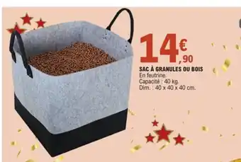 E.Leclerc Sac a Granules Ou Bois offre