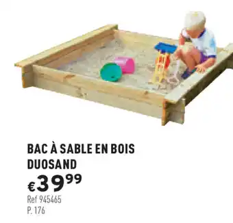 Trafic Bac à Sable En Bois Duosand offre