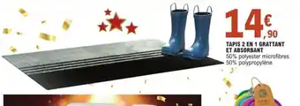 E.Leclerc Tapis 2 en 1 Grattant Et Absorbant offre