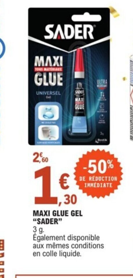 Maxiglue Gel Sader , Maxiglue universel gel 3x1gr mini tubes – QJPL