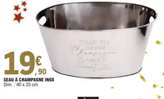 E.Leclerc Seau a Champagne Inox offre