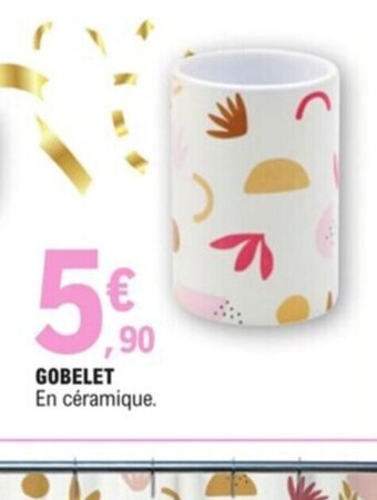 E.Leclerc Gobelet offre