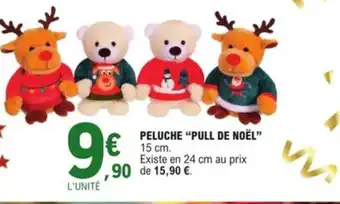 E.Leclerc Peluche Pull de Noel offre