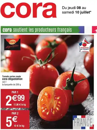 Cora x Carrefour Tomate Cerise Ronde offre