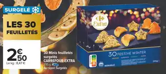 Carrefour Carrefour extra 30 minis feuilletés surgelés offre