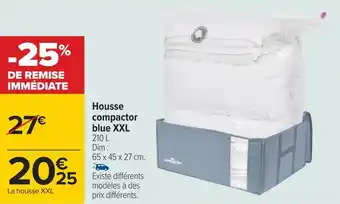 Carrefour Housse compactor blue xxl offre
