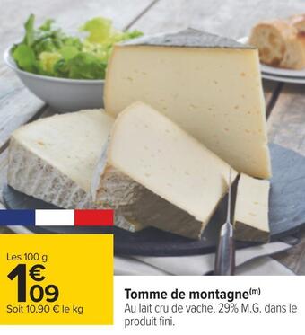 Carrefour Tomme de montagne offre