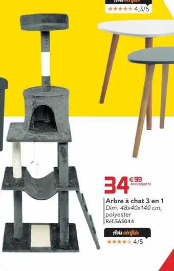 Gifi Arbre a chat 3 en 1 offre