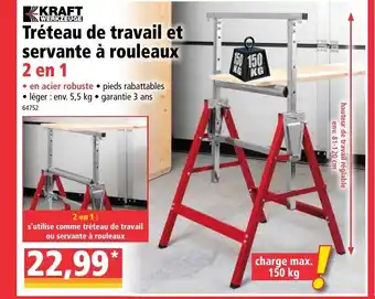 Norma Tréteau De Travail Et Servante à Rouleaux offre