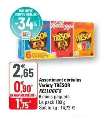 G20 Assortiments céréales Variety offre