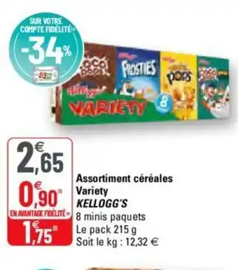 G20 Assortiment céréales Variety offre
