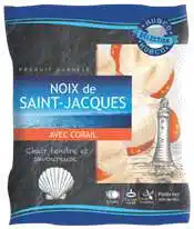 Super U NOIX DE SAINT JACQUES AVEC CORAIL SURGELEES offre