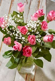 U Express BOUQUET 12 ROSES ET GYPSOPHILE offre