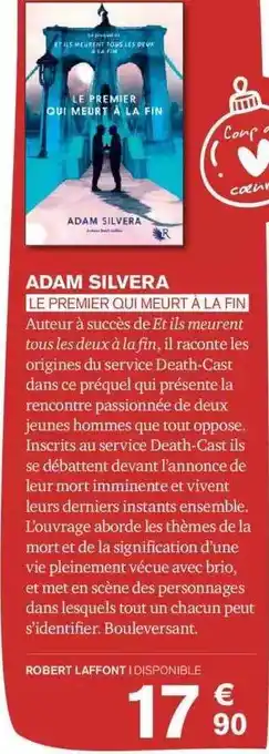 Adam silvera le premier qui meurt à la fin