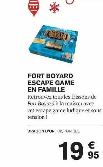 Carrefour Fort boyard escape game en famille offre