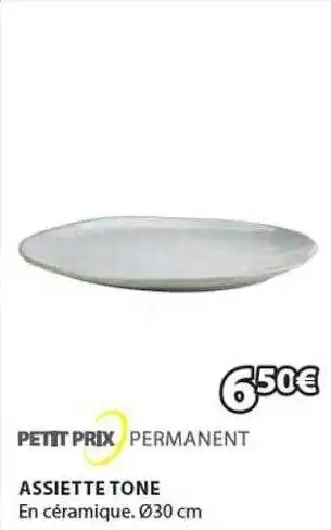 JYSK Assiette tone offre