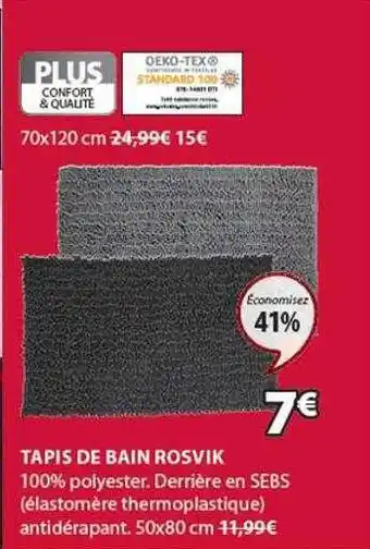 JYSK Tapis de bain rosvik offre