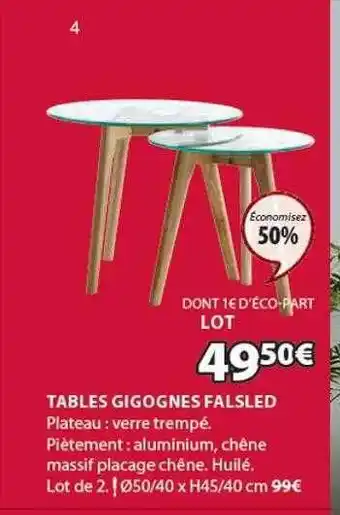 JYSK Tables gigobnes falsled offre