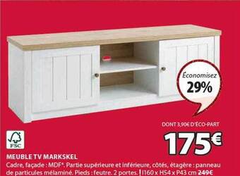 JYSK Meuble tv markskel offre