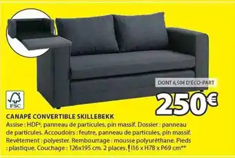 JYSK Canapé convertible skillebekk offre