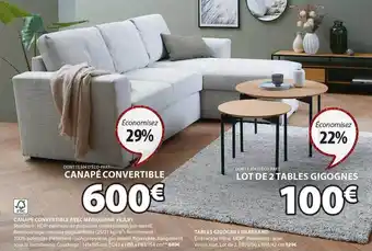 JYSK Canapé convertible avec méridienne vejlby offre