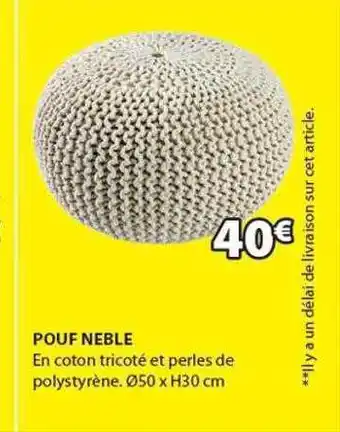 JYSK Pouf neble offre