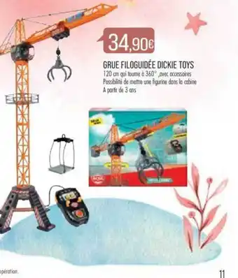 Grue filoguidée dickie toys