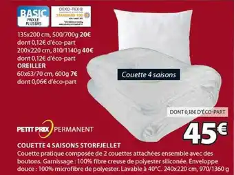 JYSK Couette 4 saisons storfjellet offre