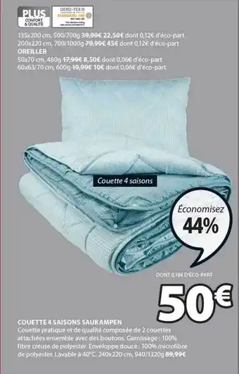 JYSK Couette 4 saisons saukampen offre