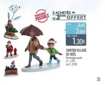 Match Santon village de noël offre