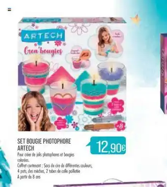 Match Set bougie photophore artech offre