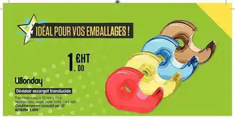Dévidoir escargot translucide wonday