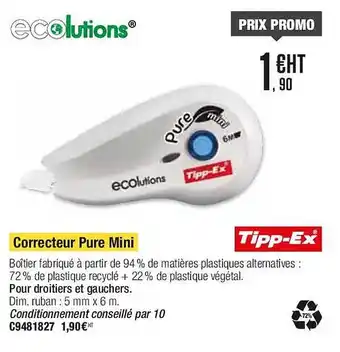Correcteur pure mini tipp-ex