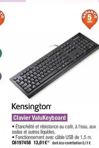 Clavier valukeyboard kensington