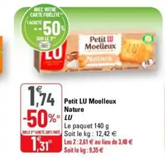 G20 Petit LU Moelleux Nature offre